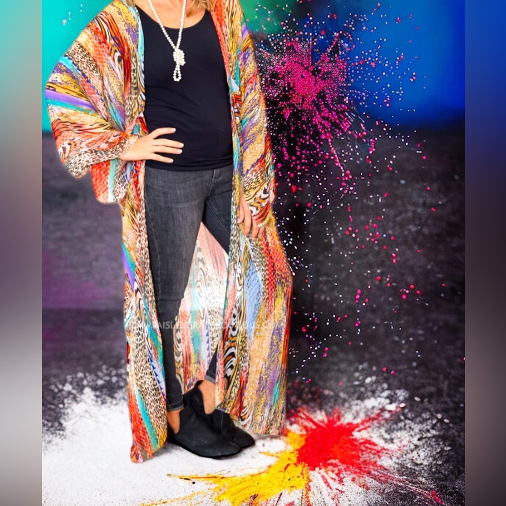 GiGiO ANIMAL PRINT KIMONO